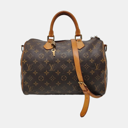 Louis Vuitton Speedy 25 Bandouliere Brown Monogram with Strap