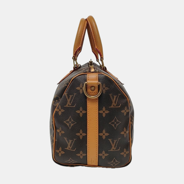 Louis Vuitton Speedy 30 Bandouliere Brown Monogram with Strap