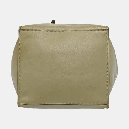 Celine Big Bag Small Green Leather Belted Closure with Strap