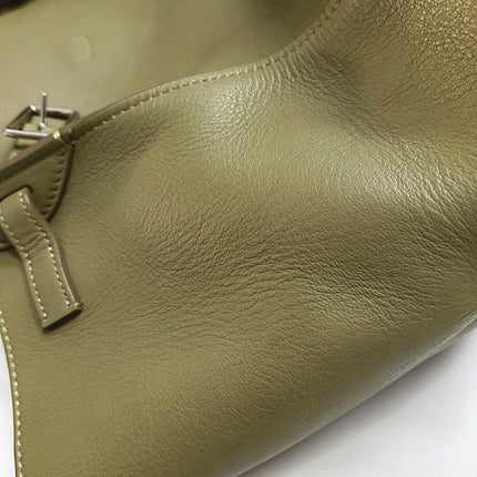 Celine Big Bag Small Green Leather Belted Closure with Strap