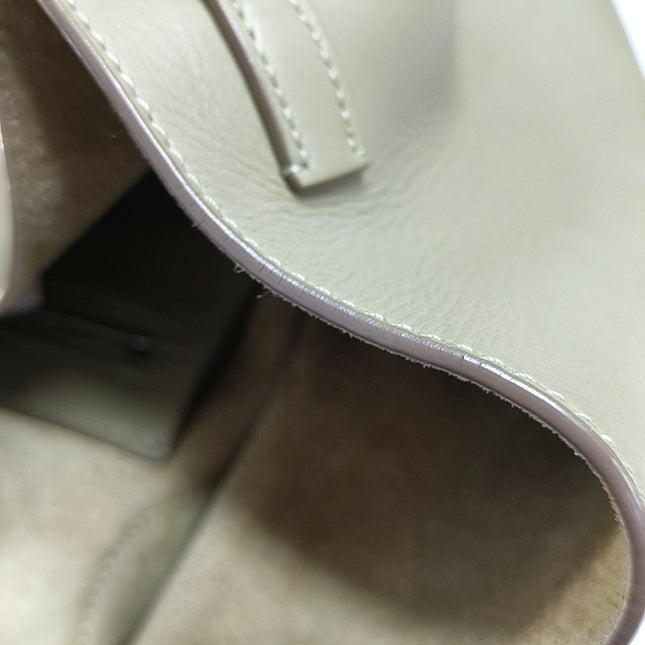 Celine Big Bag Small Green Leather Belted Closure with Strap