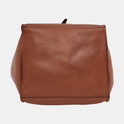 Celine Big Bag Small Tan Brown Leather Belted Closure with Strap