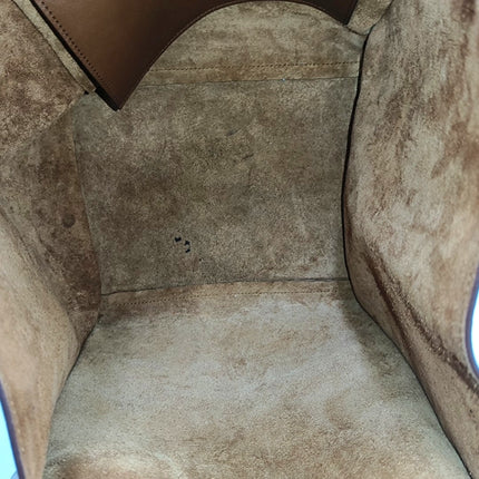 Celine Big Bag Small Tan Brown Leather Belted Closure with Strap