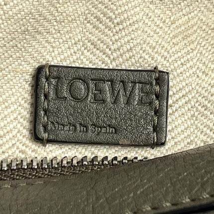 Loewe Puzzle Mini Olive Green Calfskin Leather Crossbody Bag
