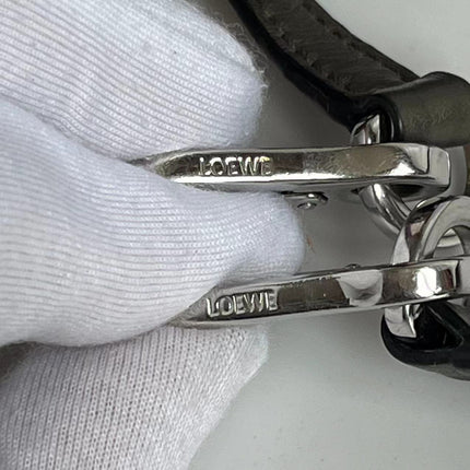 Loewe Puzzle Mini Olive Green Calfskin Leather Crossbody Bag