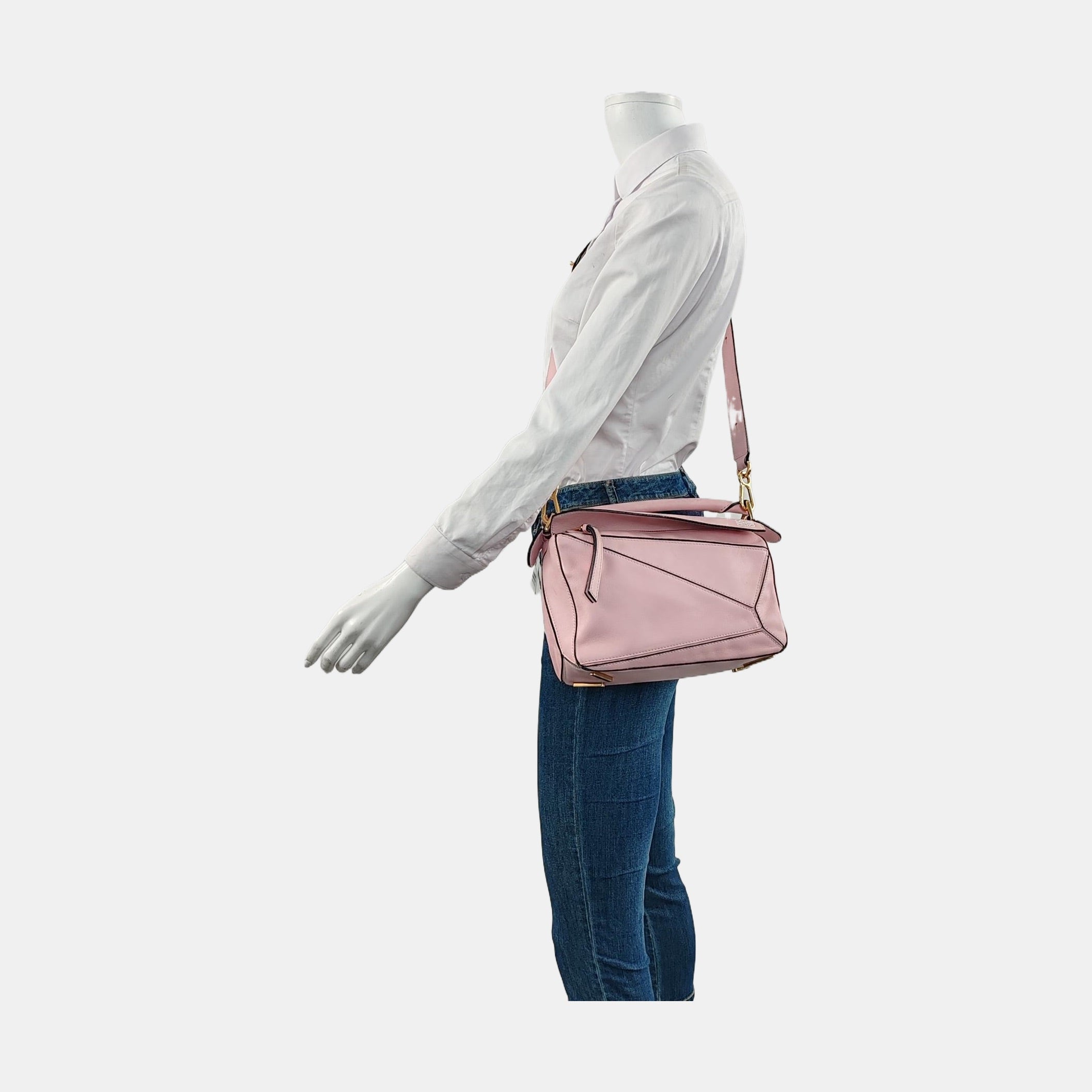 ハンドバッグ LOEWE HAND BAG (A510P60XAC FROZEN) Light blue Handbag `Small Puzzle` Loewe - Vitkac Canada