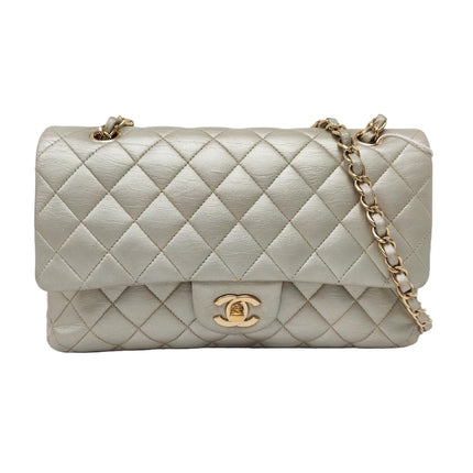 Chanel Classic Flap Medium Gold Lambskin Leather with Gold HW, 2011-Luxbags