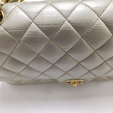 Chanel Classic Flap Medium Gold Lambskin Leather with Gold HW, 2011