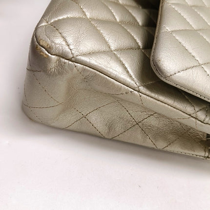 Chanel Classic Flap Medium Gold Lambskin Leather with Gold HW, 2011