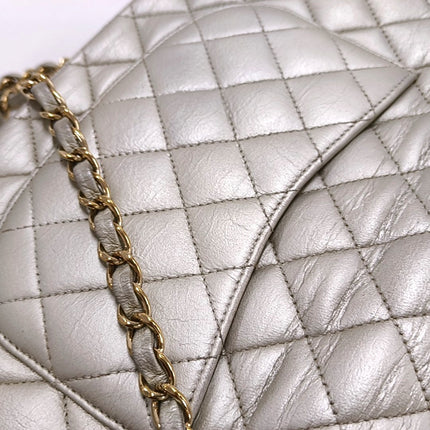 Chanel Classic Flap Medium Gold Lambskin Leather with Gold HW, 2011