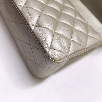 Chanel Classic Flap Medium Gold Lambskin Leather with Gold HW, 2011