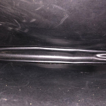 Chanel Vintage Quilted CC Briefcase Black Lambskin Leather Gold Hardware