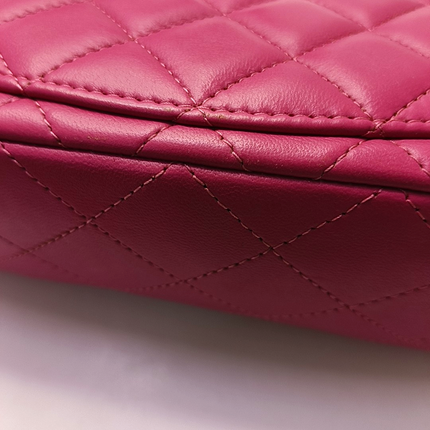 Chanel Classic Flap Rectangular Mini Rose Pink Lambskin Gold Hardware 2012-13