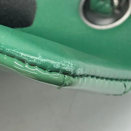 Chanel Classic Flap Rectangular Mini Green Patent Leather Silver Hardware 2016-2017