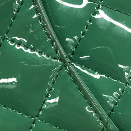 Chanel Classic Flap Rectangular Mini Green Patent Leather Silver Hardware 2016-2017