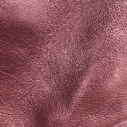 Chanel Vintage Drawstring Mini Bucket Bag Red Lambskin Matelasse