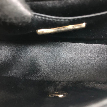 Chanel Classic Flap Mini Black Silk Satin Gold Hardware 2015-2016