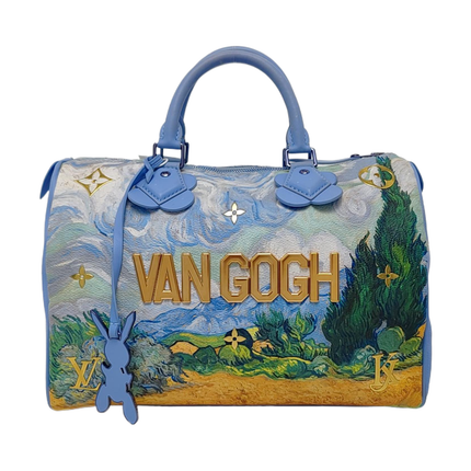 Louis Vuitton x Jeff Koons Speedy 30 Van Gogh Top Handle Bag