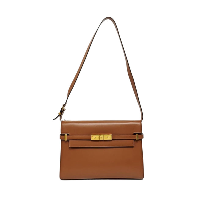 YSL Manhatten Shoulder Bag Brown Shoulder-Luxbags