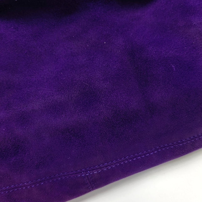 Fendi Mamma Baguette Purple Suede Leather