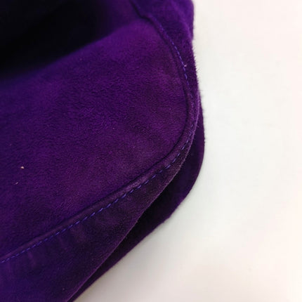 Fendi Mamma Baguette Purple Suede Leather