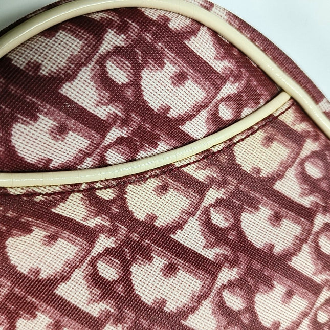 Dior Saddle Mini Classic Red Oblique Monogram Clutch Bag