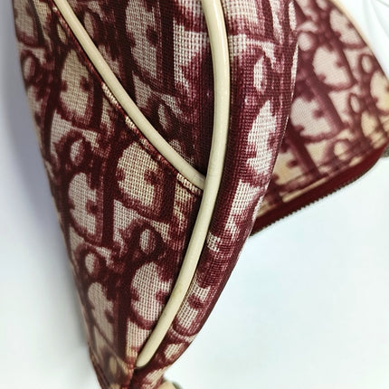 Dior Saddle Mini Classic Red Oblique Monogram Clutch Bag