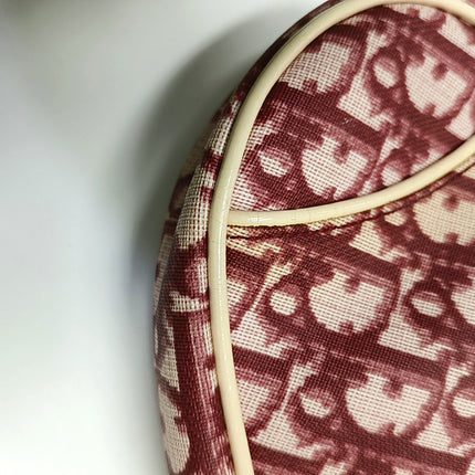 Dior Saddle Mini Classic Red Oblique Monogram Clutch Bag