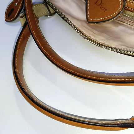 Dior Small Trotter Romantique Boston Bag Beige Monogram Leather Heart Charm