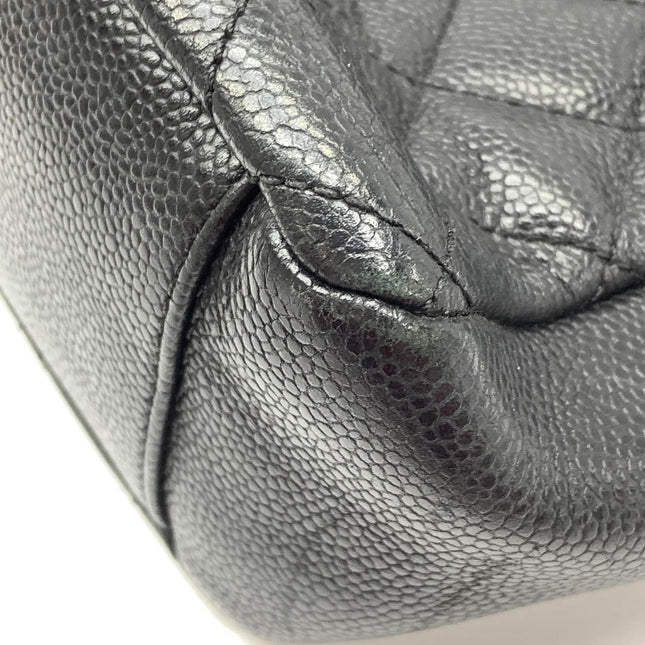 Chanel PST Petite Shopping Tote Black Caviar Leather Gold Hardware 2012