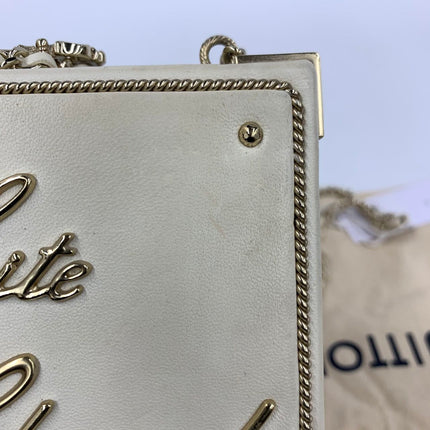 Chanel Coco in Ritz Key Card Minaudiere Limited Edition Cream White Lambskin Clutch Gold Hardware