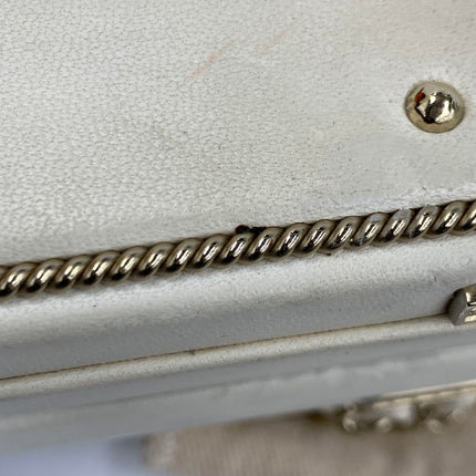 Chanel Coco in Ritz Key Card Minaudiere Limited Edition Cream White Lambskin Clutch Gold Hardware