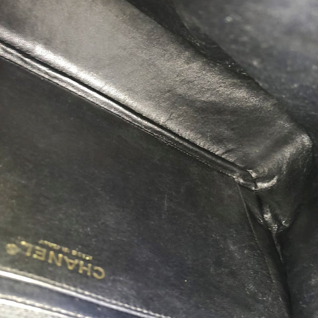 Chanel Classic Flap Maxi Black Caviar Leather Single Flap with Gold Hardware