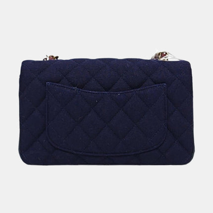 Chanel Classic Flap Mini Métiers d'Art Paris-Hamburg 2018 Wool Nautical Charms