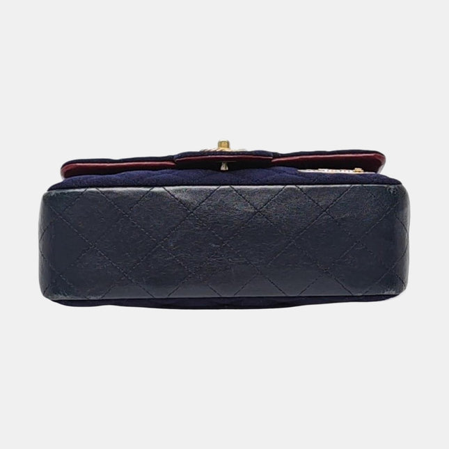 Chanel Classic Flap Mini Métiers d'Art Paris-Hamburg 2018 Wool Nautical Charms