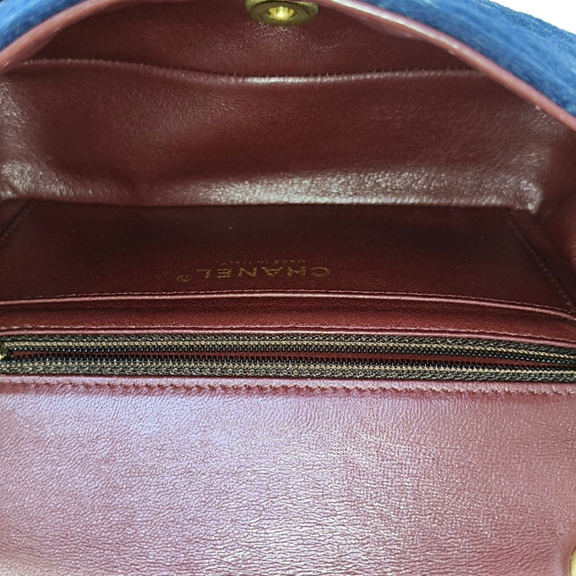 Chanel Classic Flap Mini Métiers d'Art Paris-Hamburg 2018 Wool Nautical Charms