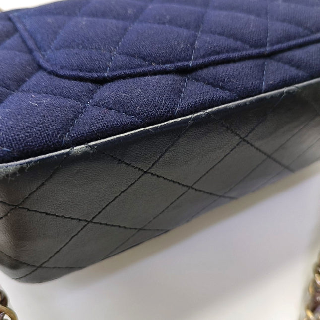 Chanel Classic Flap Mini Métiers d'Art Paris-Hamburg 2018 Wool Nautical Charms