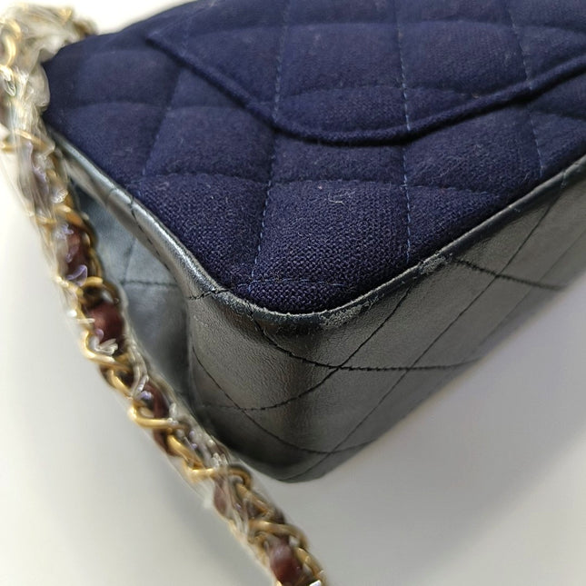 Chanel Classic Flap Mini Métiers d'Art Paris-Hamburg 2018 Wool Nautical Charms