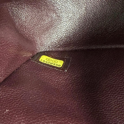 Chanel 2011 Timeless Classic Flap Medium Black Lambskin Leather Gold Hardware