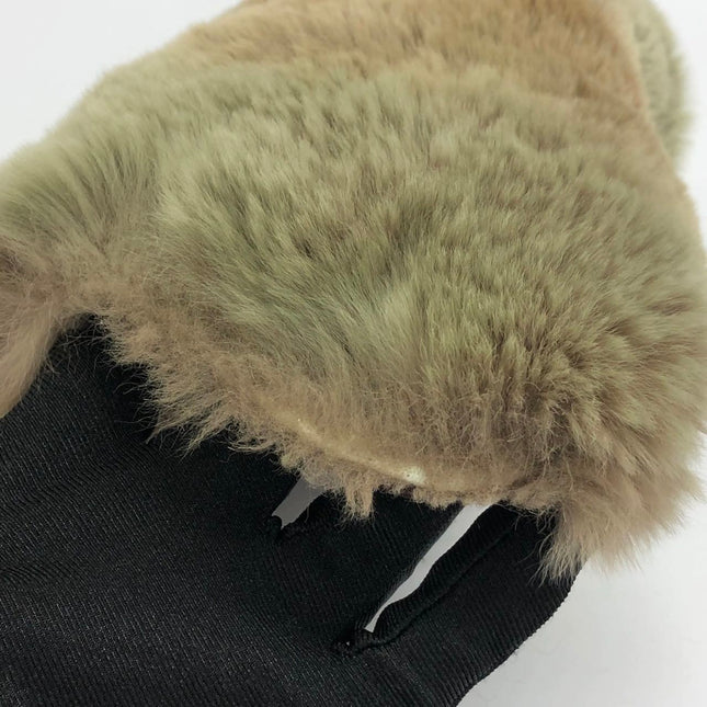 Chanel Fur Flap Bag Brown Grey Chincilla Bag Multi-Layer Chain