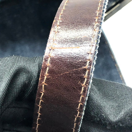 FENDI Mamma Baguette Blue Denim with Floral Beads Vintage