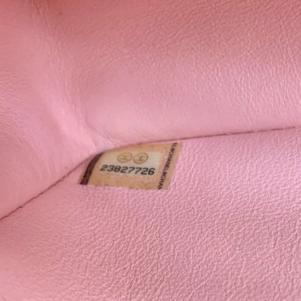 Chanel Classic Flap Mini Satin Paris Cuba Cigar Label Print Pink Multicolor, 2017