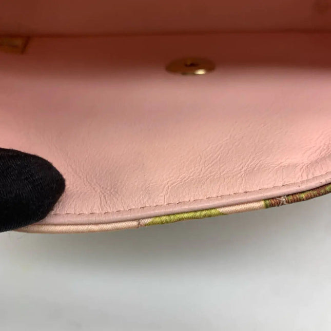 Chanel Classic Flap Mini Satin Paris Cuba Cigar Label Print Pink Multicolor, 2017