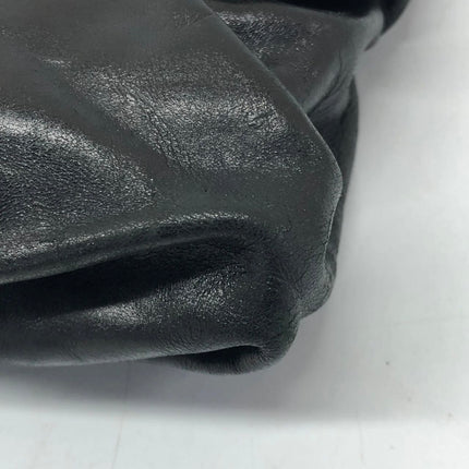 Dior Corset Black Leather Lace-up Ballet Bag Handbag Silver Hardware