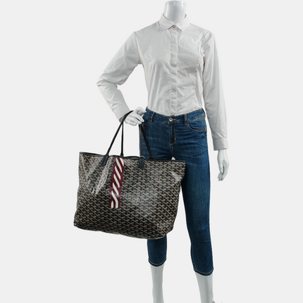 Goyard Saint Louis GM Tote Large Black 2019 With Prints