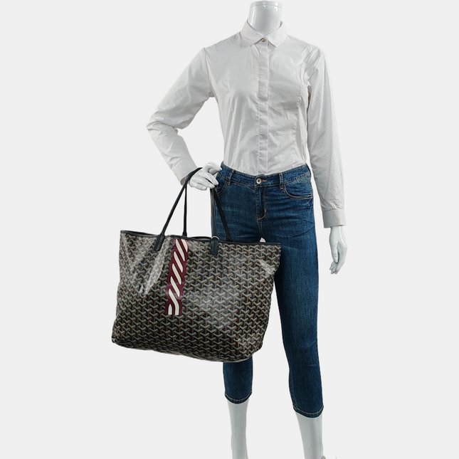 Goyard Saint Louis GM Tote Large Black 2019 With Prints
