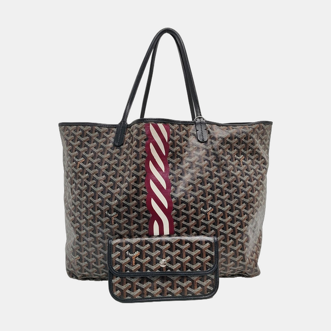 Goyard Saint Louis GM Tote Large Black 2019 With Prints-Luxbags