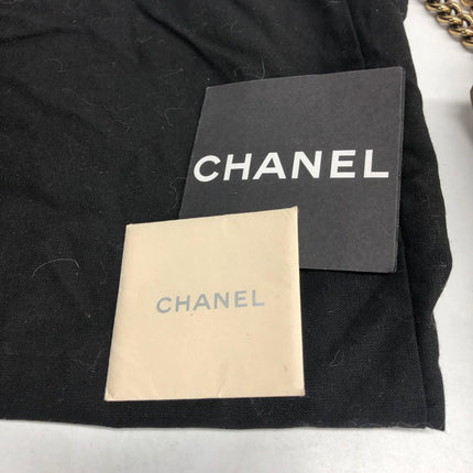 Chanel Shiva Flap Bag Jumbo Brown Quilted Shiny Caviar Leather Gold Hardware