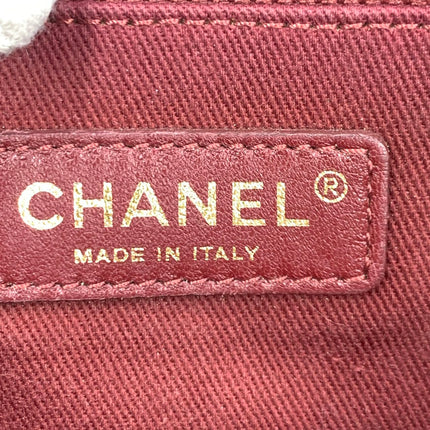 Chanel Shiva Flap Bag Jumbo Brown Quilted Shiny Caviar Leather Gold Hardware