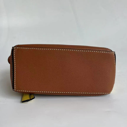 Loewe x William De Morgan Puzzle Small Embroidered Brown Yellow Multicolor